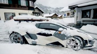 Lamborghini Gallardo sniege