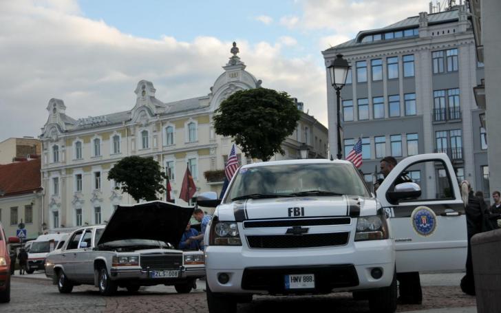 Amerikietiškų automobilių susitikimas/Vytauto Pilkausko nuotrauka