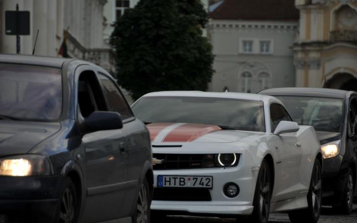 Amerikietiškų automobilių susitikimas/Vytauto Pilkausko nuotrauka