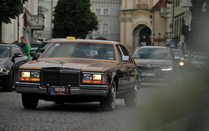 Amerikietiškų automobilių susitikimas/Vytauto Pilkausko nuotrauka