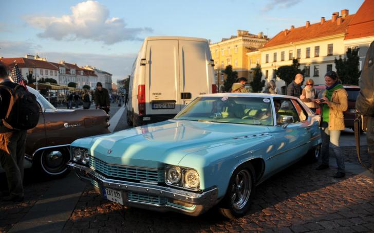 Amerikietiškų automobilių susitikimas/Vytauto Pilkausko nuotrauka