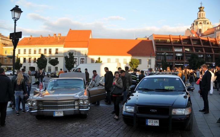 Amerikietiškų automobilių susitikimas/Vytauto Pilkausko nuotrauka