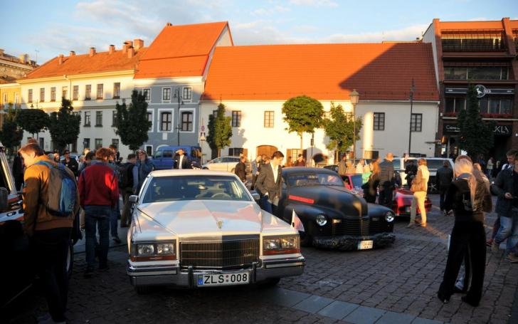 Amerikietiškų automobilių susitikimas/Vytauto Pilkausko nuotrauka