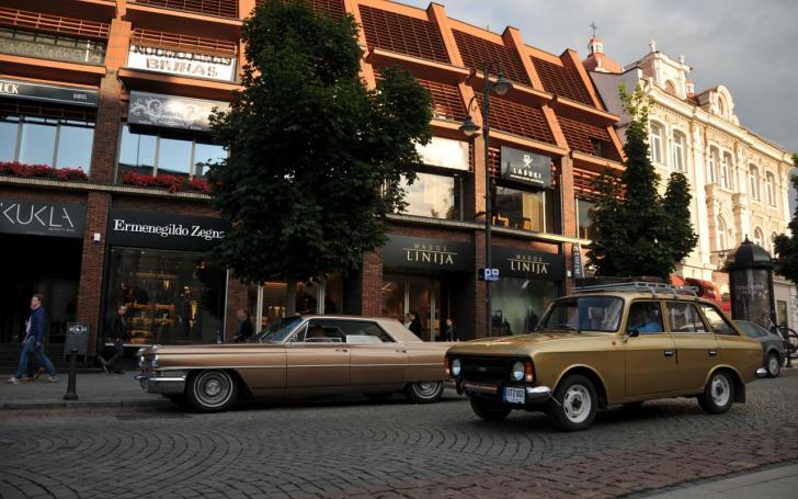 Amerikietiškų automobilių susitikimas/Vytauto Pilkausko nuotrauka