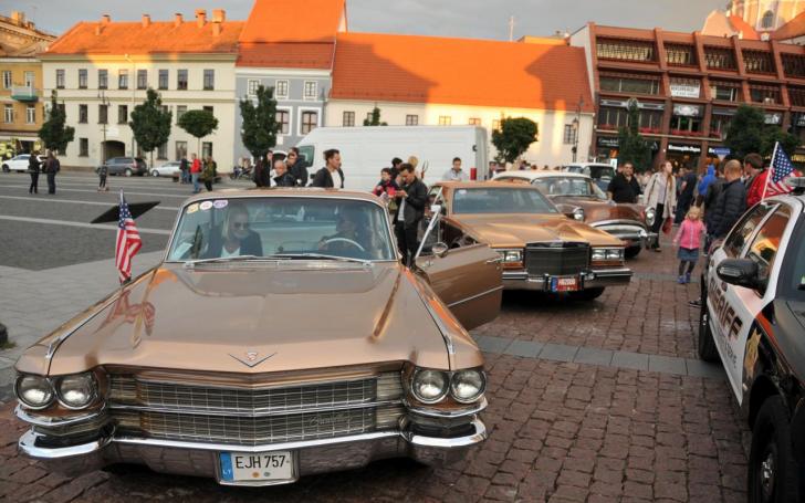 Amerikietiškų automobilių susitikimas/Vytauto Pilkausko nuotrauka