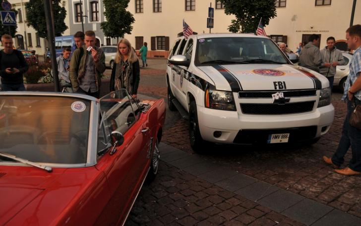 Amerikietiškų automobilių susitikimas/Vytauto Pilkausko nuotrauka