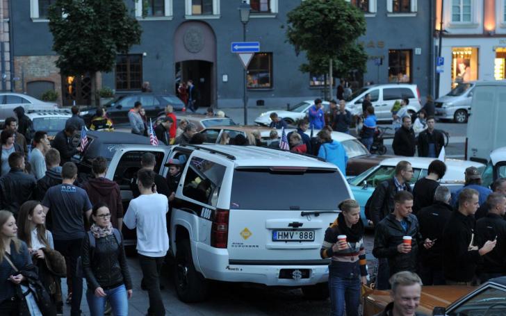 Amerikietiškų automobilių susitikimas/Vytauto Pilkausko nuotrauka