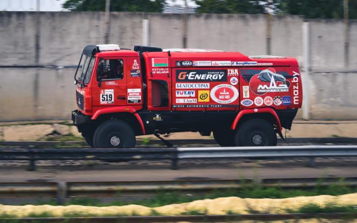 Dakaro ralio sunkvežimis MAZ/Vytauto Pilkausko nuotrauka