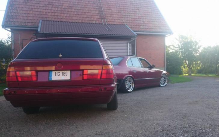 BMW E34 su priekaba