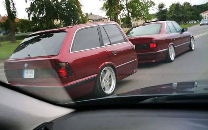 BMW E34 su priekaba