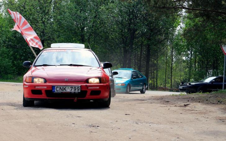 Automobilių susitikimas/Tomo Stropaus nuotrauka