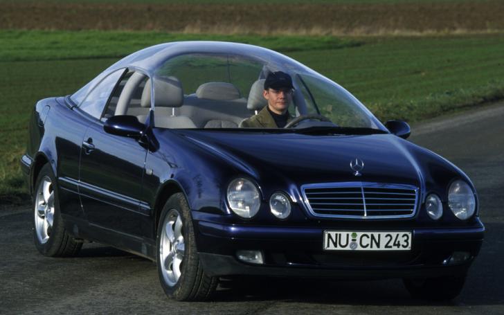 Eksperimentinis Mercedes-Benz CLK su stikliniu stogu Eksperimentinis Mercedes-Benz CLK su stikliniu stogu