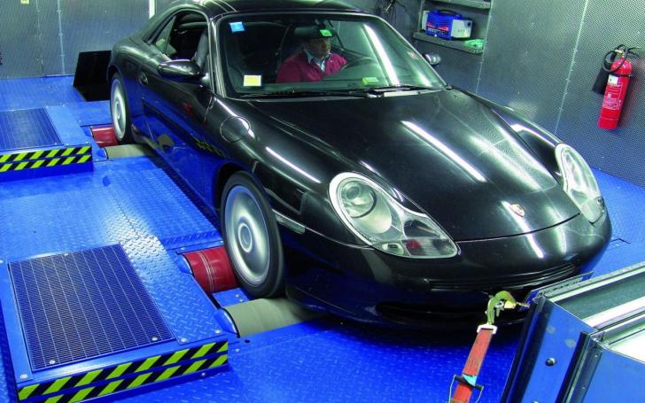 Automobilio variklio galios matavimas