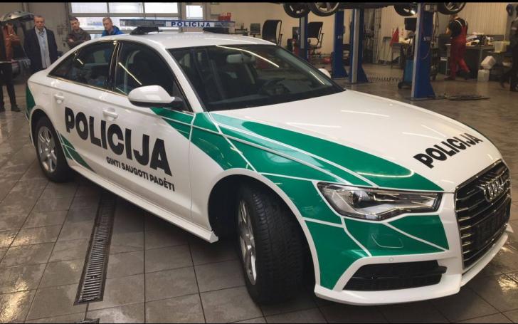 Lietuvos policijos tarnybinis automobilis/Lietuvos policijos nuotrauka