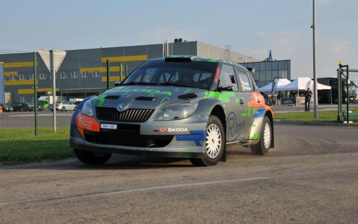 Martyno Samuičio Škoda Fabia S2000/Vytauto Pilkausko nuotrauka Martynas Samuitis pristatė Škoda Fabia S2000