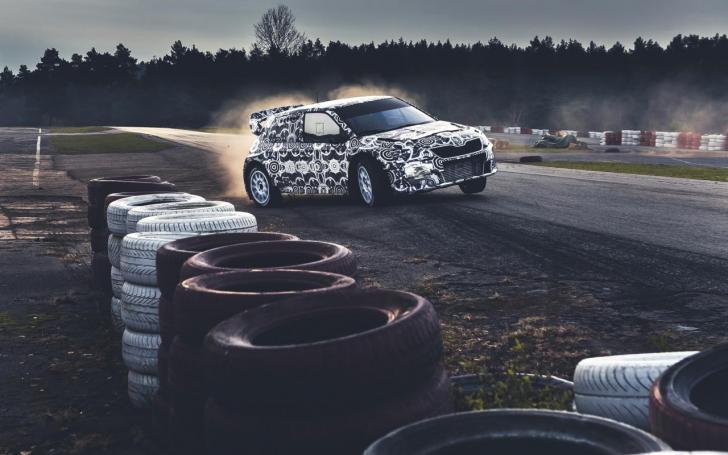 Škoda Fabia WRX testų metu