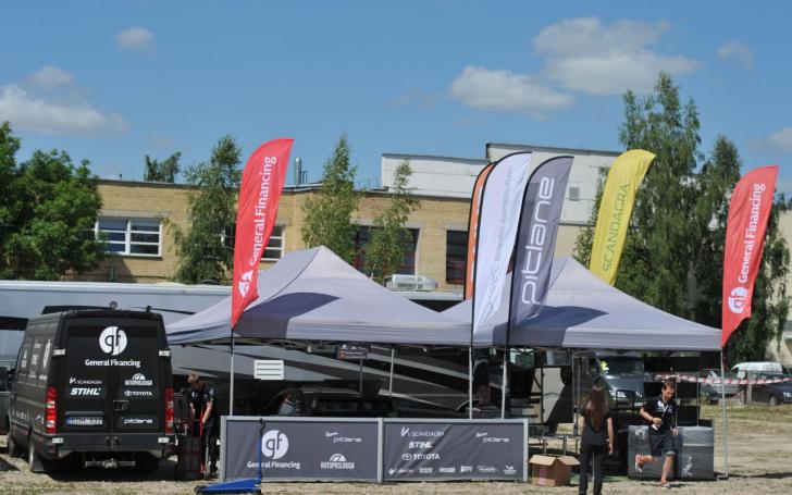 Samsonas Motorsport Rally Utena 2015: serviso zona