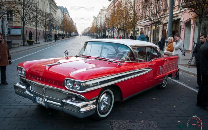 Amerikietiškų automobilių susitikimas/Vytauto Pilkausko nuotrauka