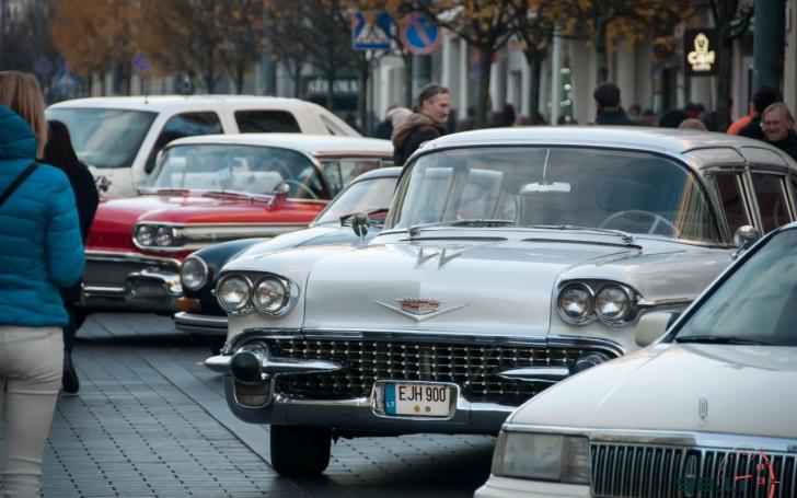 Amerikietiškų automobilių susitikimas/Vytauto Pilkausko nuotrauka