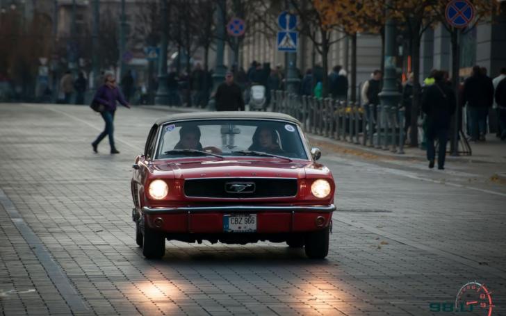 Amerikietiškų automobilių susitikimas/Vytauto Pilkausko nuotrauka