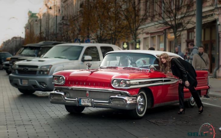 Amerikietiškų automobilių susitikimas/Vytauto Pilkausko nuotrauka