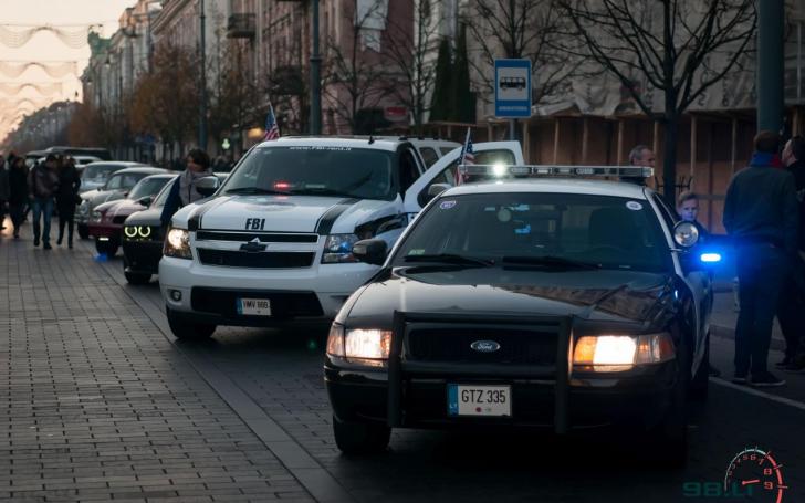 Amerikietiškų automobilių susitikimas/Vytauto Pilkausko nuotrauka