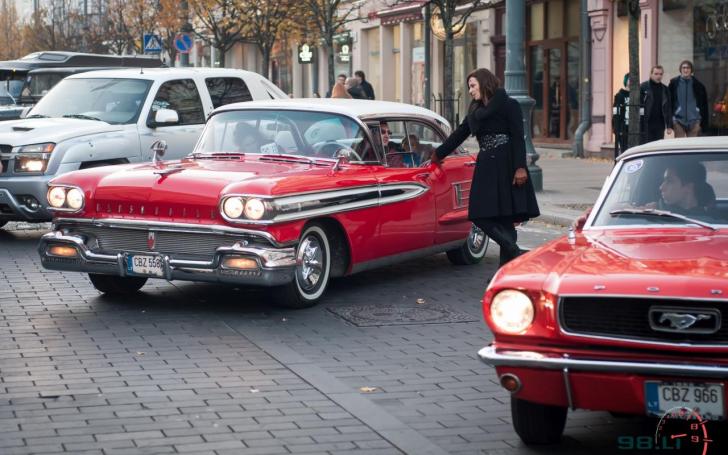 Amerikietiškų automobilių susitikimas/Vytauto Pilkausko nuotrauka