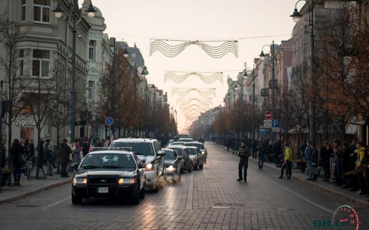 Amerikietiškų automobilių susitikimas/Vytauto Pilkausko nuotrauka