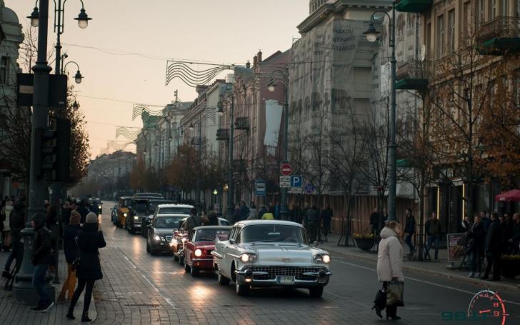 Amerikietiškų automobilių susitikimas/Vytauto Pilkausko nuotrauka