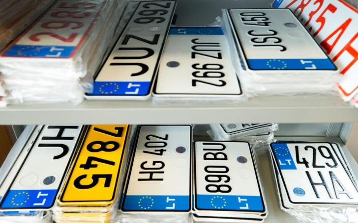 Automobilių numeriai/Regitros nuotr.