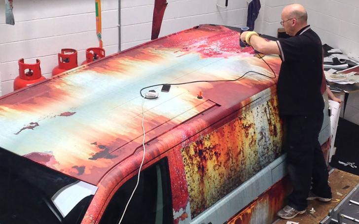 VW T5/Clyde wraps nuotrauka
