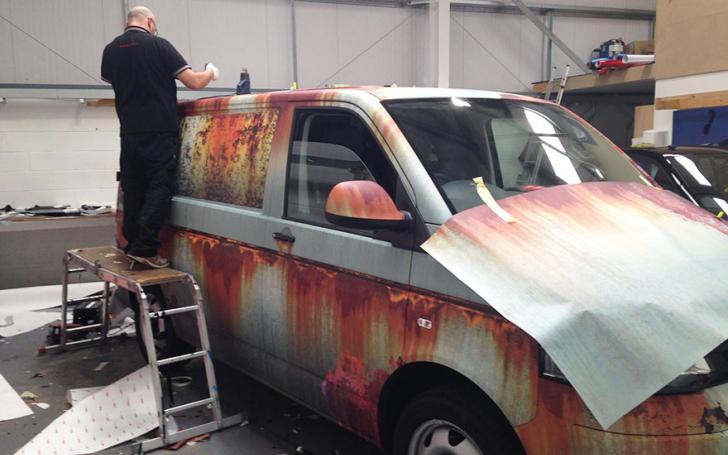 VW T5/Clyde wraps nuotrauka